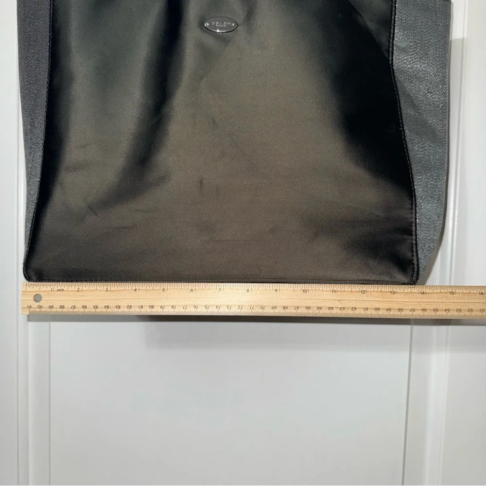 Coach Fragrance Tote Bag Purse Dark Gray And Shimmer